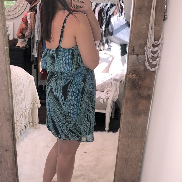 Lily Rose size XLarge blue summer flirty dress - Picture 3 of 6